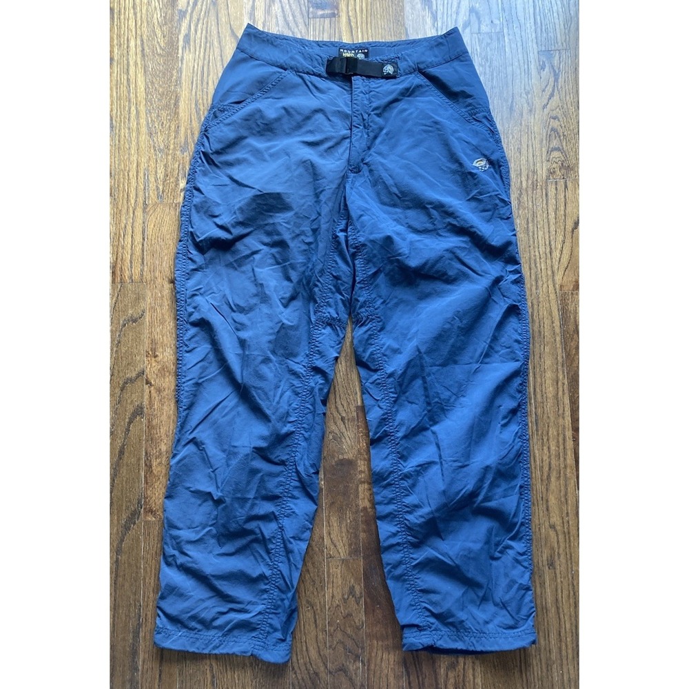 Mountain Hardwear Pants Size 30x29 Blue Hiking Lightweight Belted Gorpcore